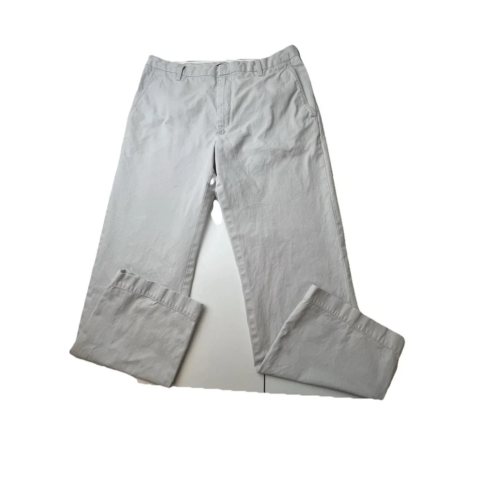 Banana Republic Pants Men Dawson Relaxed Fit Chino Straight Leg Beige 38 x 34